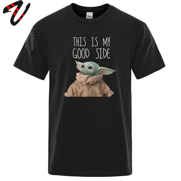 

this is my good side print t-shirts cartoon men t shirt 100% premium cotton sweatshirt men tshirt jedi harajuku streetwear