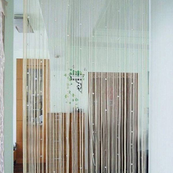 

1m Ã 1.95m fringe crystal beads string curtain tassel door window room divider