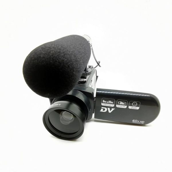 

d601 lightweight 16 million pixel digital video camera with wide-angle lens microphone recording