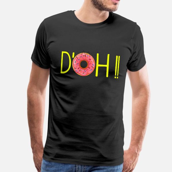 

d oh and donut t shirt men character short sleeve s-xxxl pattern cute comical spring original shirt