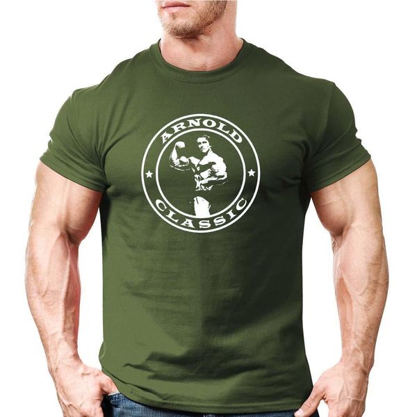 

2019 new arrive o-neck t shirt men arnold classic body building t-shirt | workout trainer motivation online tshirt design