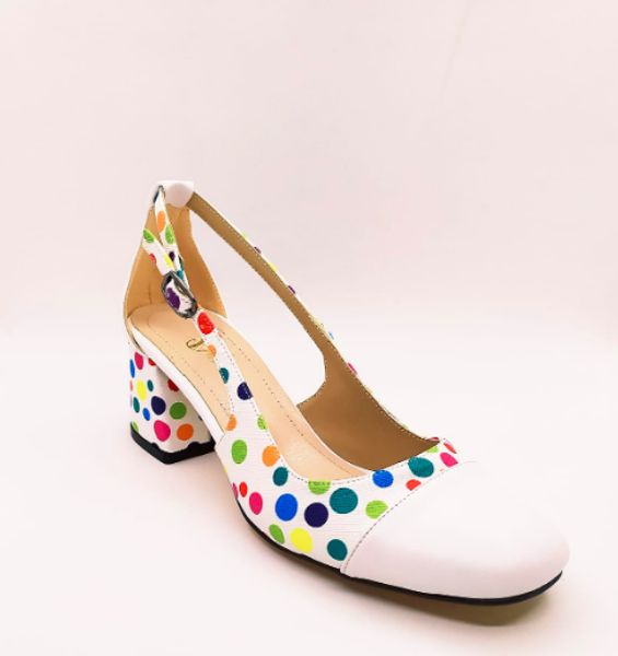 

women colorful square heels shoes, Black