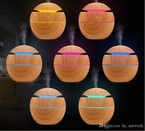 

essential oil diffuser 130ml wood air humidifier grain aroma diffusers cool mist with timer adjustable