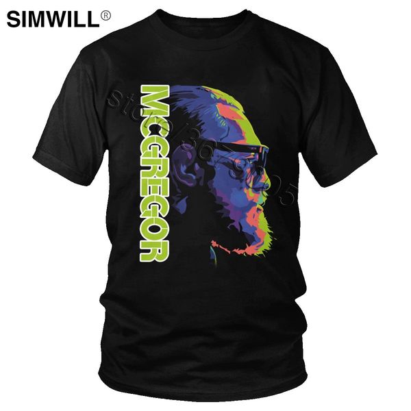 

men's pure cotton cool fashion conor mcgregor t-shirt short sleeve the notorious tshirt mma graphic tee shirt 4xl 5xl 6xl clothe