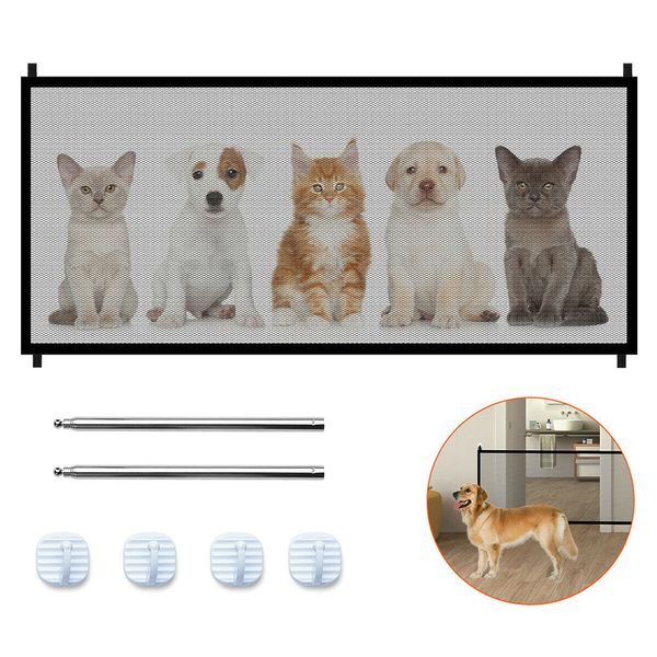 

pet gate безопасность net складная лестничные собак забор набор с крюком корпуса