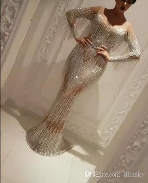 

evening dress yousef aljasmi kim kardashian shash neck beaded tassel mermaid long dress black almoda gianninaazar zuhlair murad ziadnakad, Black;pink