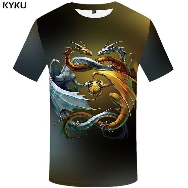 

brand galaxy moon yin yang punk rock anime space summer 3d print shirts kawaii hippie graphic men clothing