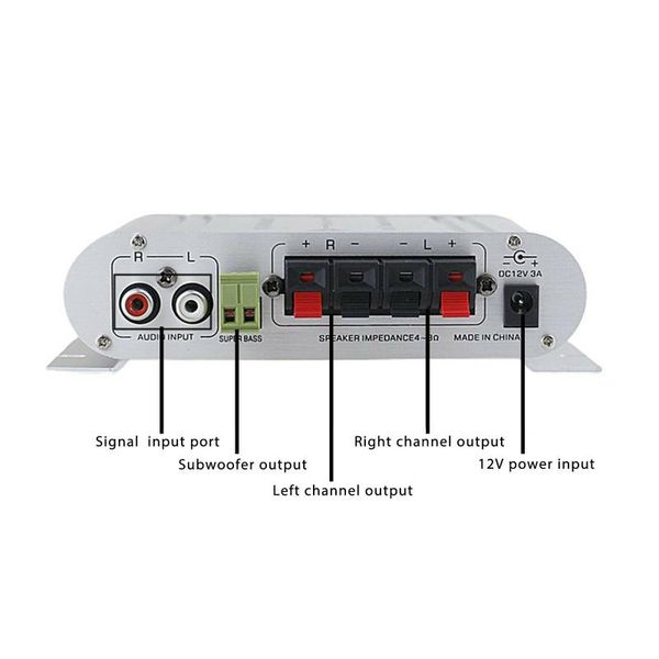 

12v bass audio car channel aluminum alloy car new.nice