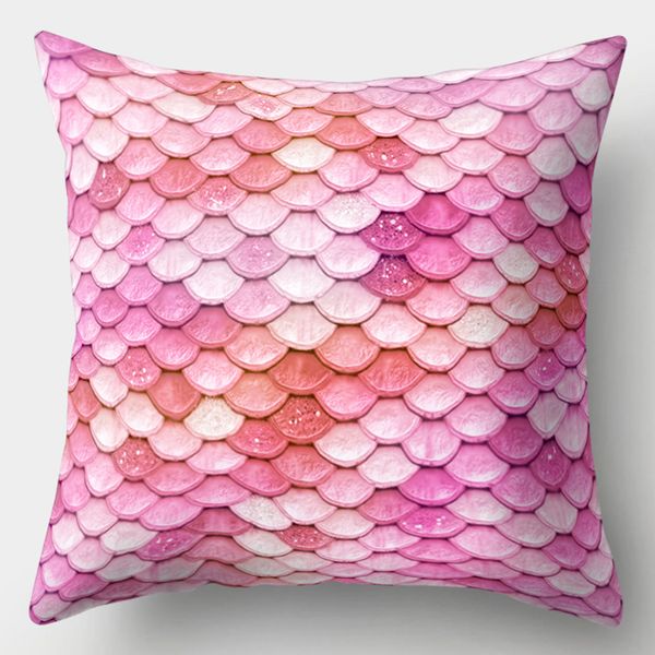 

декоративные рыбья чешуя площади наволочка диван подушка подушка обложка