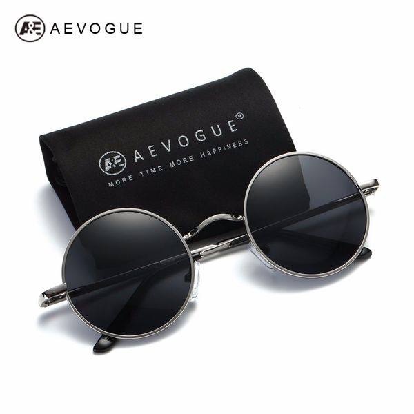 

aevogue polarized sunglasses for men/women small round alloy frame summer style sun glasses uv400 ae0518, White;black