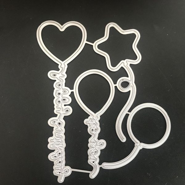 

scrapbook stencil letters ballon template cutting dies carbon steel embossing