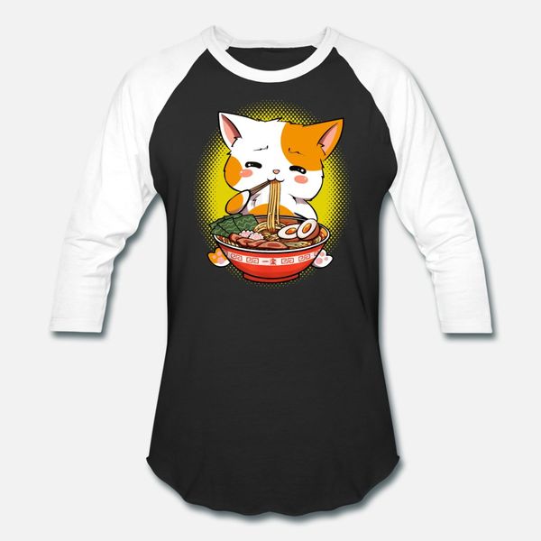 

kawaii neko ramen cat noodle anime t shirt men famous short sleeve plus size 3xl pattern famous new fashion spring autumn unique shirt