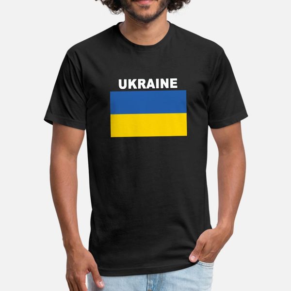 

ukraine flag national premium t shirt men printed 100% cotton s-xxxl letters graphic humor summer style kawaii shirt