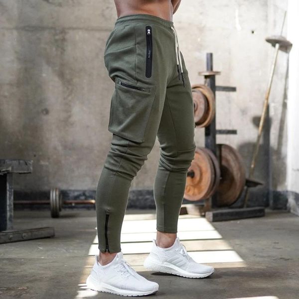 

Joggers Sweatpants Men Casual Skinny Pants Multi-pocket Trousers Male Track Pants Gym Fitness Training Bodybuilding Sport Pant