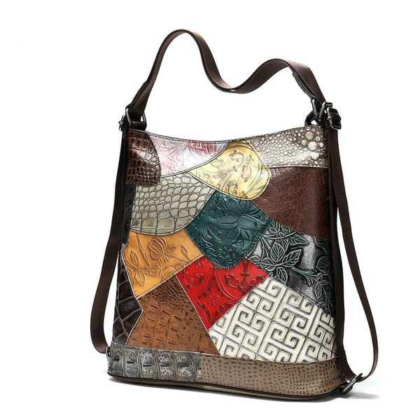 

women shoulder bags crossbody female genuine leather bags multifunction shoulder vintage bag