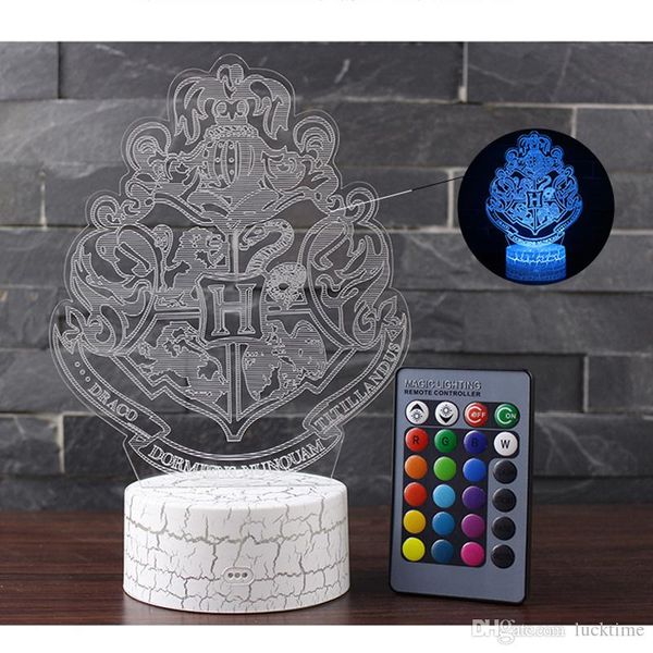 

3d night light led lamp illumination bedroom decor linternas rgb table lamp kids toy many pattern optional white base