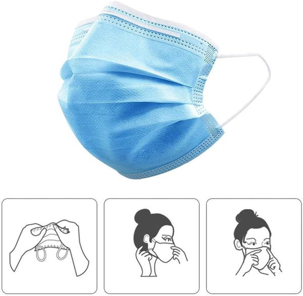 

kids children and mouth 500pcs fa masks 3-layer protection disposable health personal mask ship with mask for earloop sanitary dhl xhrs