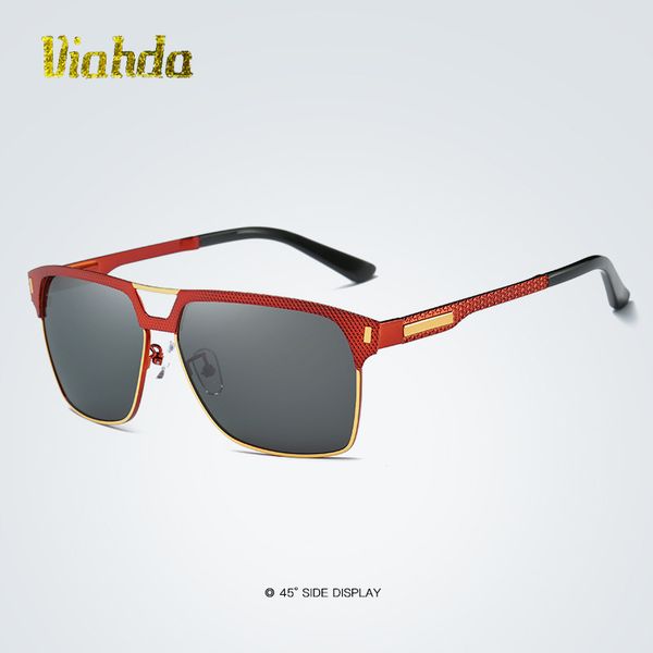 

viahda polarized sunglasses men movement designer driving sun glasses women vintage driver black goggles eyewear, White;black
