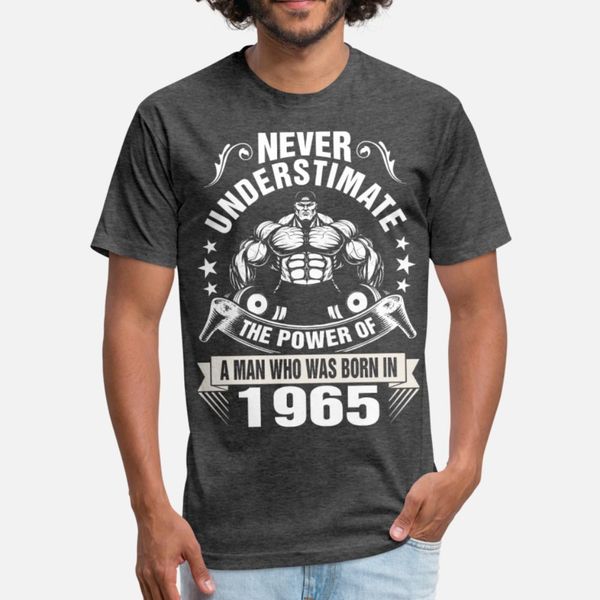 

never underestimate a man born in 1965 t shirt men knitted tee shirt plus size 3xl normal interesting comical summer normal shirt, White;black