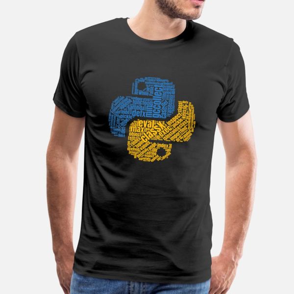 

python logo wordcloud shirt for programmers t shirt men personalized cotton o neck clothes interesting new fashion summer style outfit