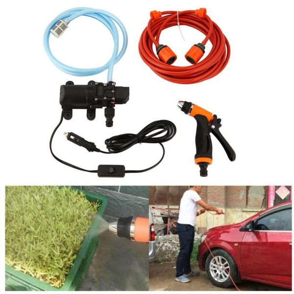 

6l/min 130psi high pressure car water pump cleaning kit 70w 12v diy auto washing tools set saving accessaries washer