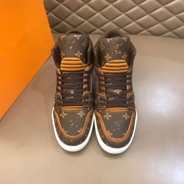 

2020 shoe man casual louis shoes vuitton trend breathable sneakers for men zapatosn hombre flats #1 15, Black