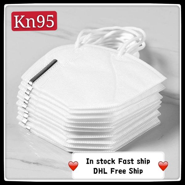 

DHL free shipping kn95 mask 5-layer filtration rate is more than 95%, dust-proof and fog-proof PM2.5 safety KN95 breathable folding mask