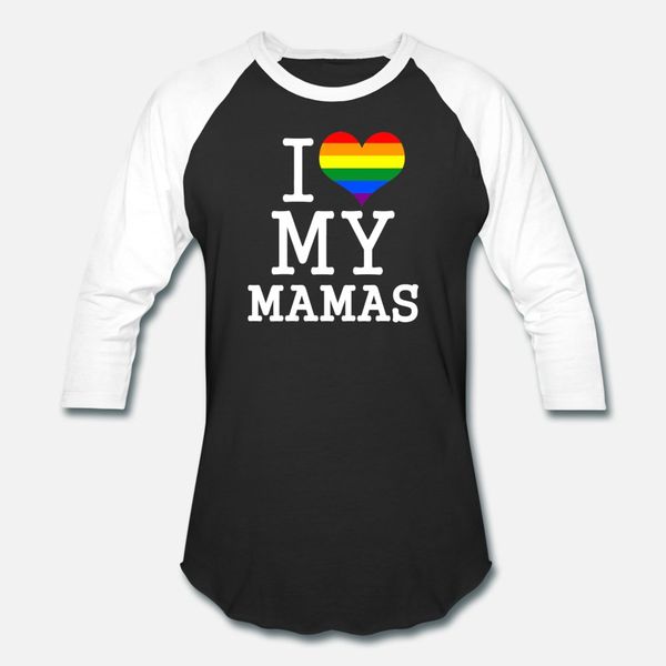 

kids gay moms baby clothes i love my mamas lgbt t shirt men print 100% cotton s-3xl letters gift basic summer style family shirt