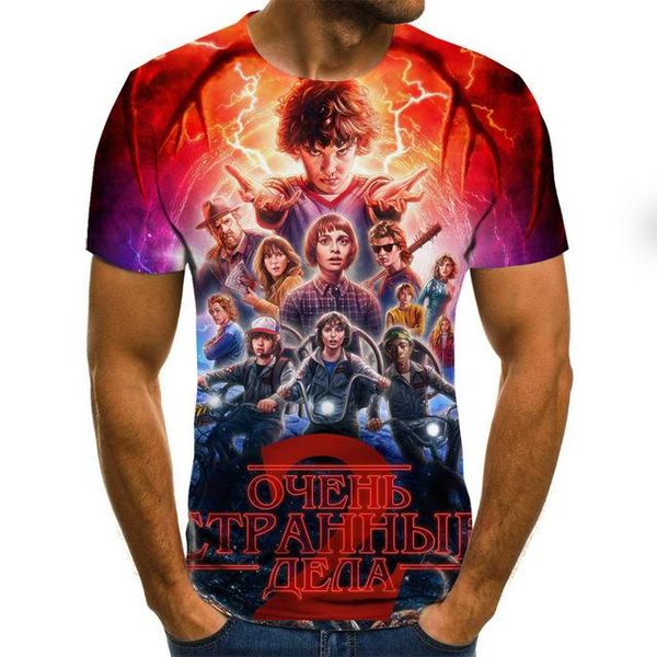 

ink draw pattern summer male 3d print shirts kawaii humor aesthetic men clothing