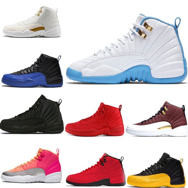 

new 12 12s basketball shoes for mens winterized wntr gym red flu game royal ball punch university gold blue sports sneakers