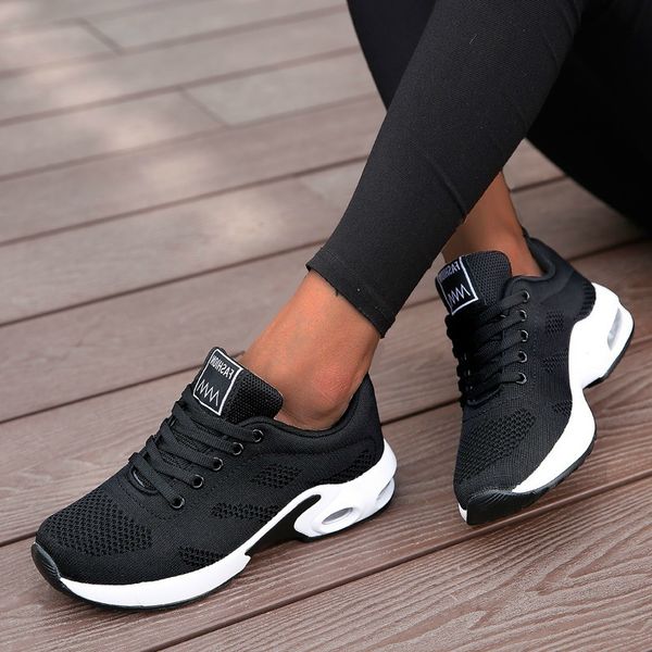 

fashion lace up women running shoes lightweight sneakers breathable outdoor sports shoes comfort air cushion running gym