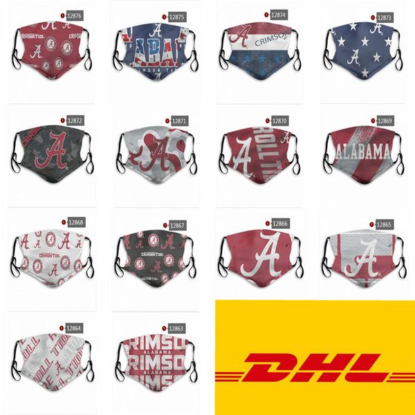 

маски ncaa alabama crimson tide мичиганского университета велоспорт лица моющийся многоразовый регулируемая партия спорта на открытом воздух, Black