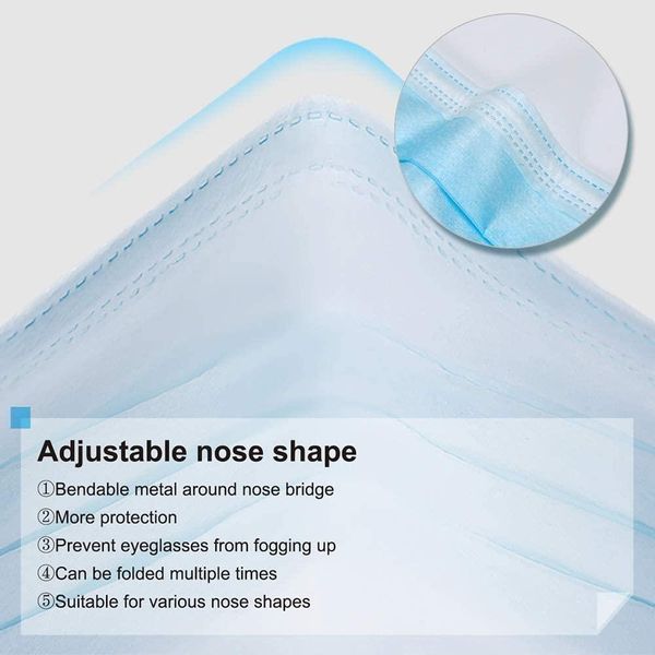 

nanofiber liht elastic 3 earloops mask with for fa anti-dust and disposable lining filter layers 3 fa protection safety mask ply elas orjl
