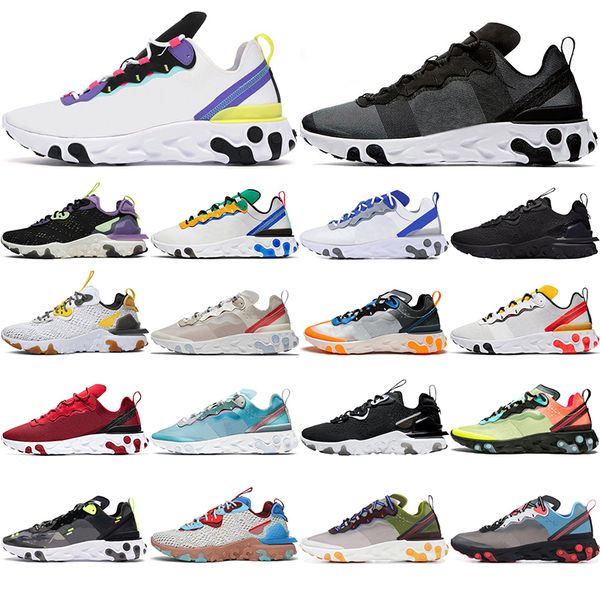 

with socks new react element 87 55 undercover men women running shoes royal tint black desert camo white chill bred mens trainers