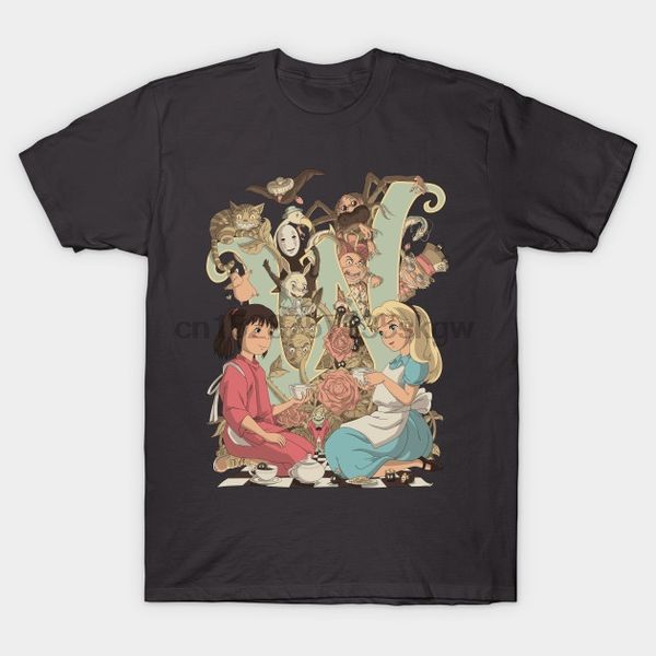 

men tshirt wonderlands alice in wonderland t shirt printed t-shirt tees top