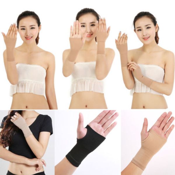 

arthritis sprain strain hand wrist thumb carpal tunnel support gloves, Blue;gray