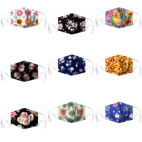 

маски против загрязнения рот лица мультфильм три слоя non-woven masksanti-dust дышащего печать # 431, Black