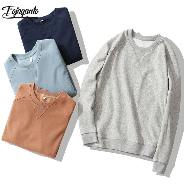 

fojaganto brand men hoodies sweatshirt men's o-neck pullover sweatshirt spring autumn new fleece casual sweatshirts male, Black
