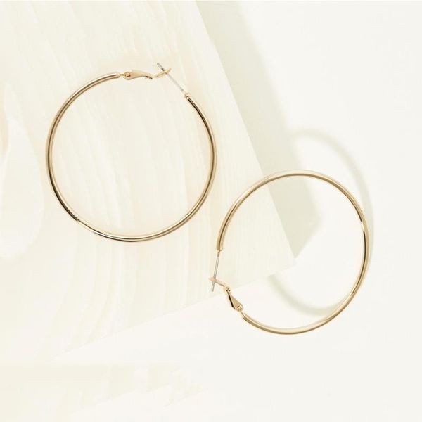 

fashion circle design exaggerate hoop earrings 2020 geometric resin round earrings for women girls big gold/silver color jewelry, Golden;silver