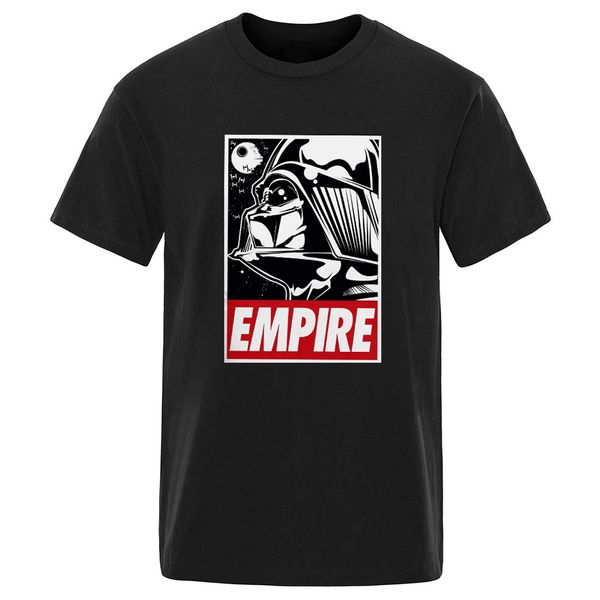 

empire print 100% cotton round neck t-shirt for man harajuku fashion camisetas oversize leisure hip hop 2020 clothing homme