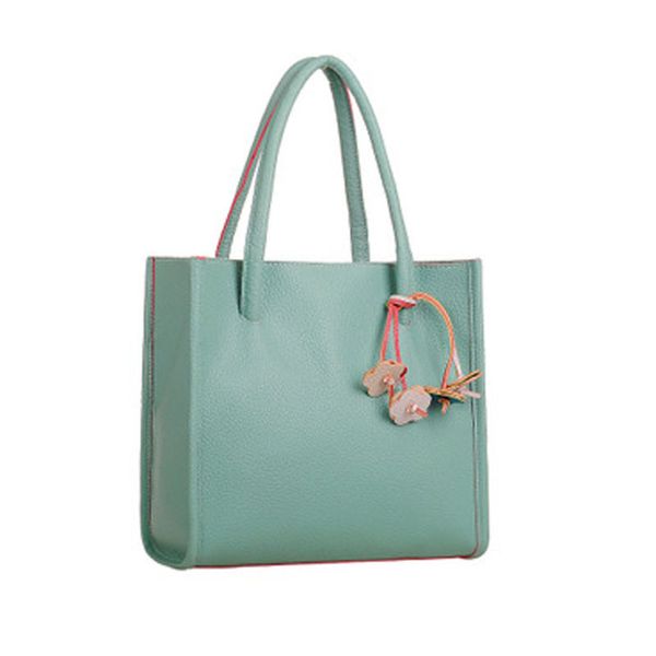 

fashion girls handbags leather shoulder bag candy color flowers totes