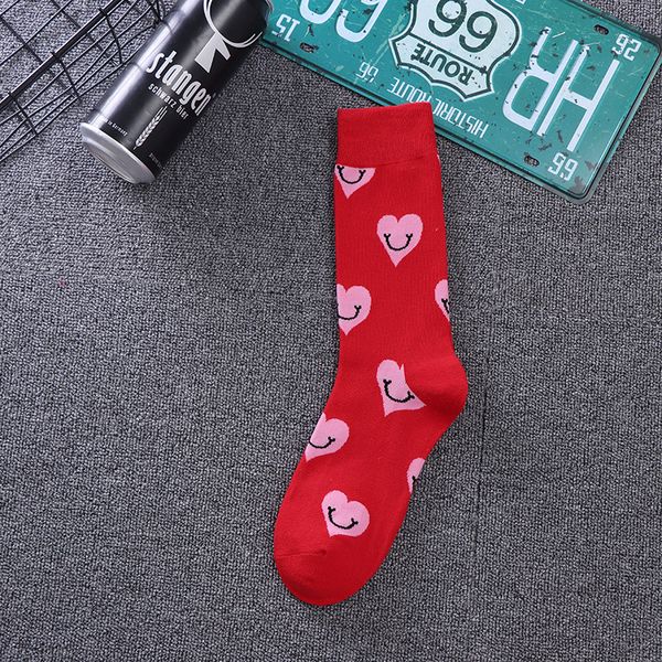 

мода сердце хлопок street style punk hip hop мужчины женщины happy socks, Black