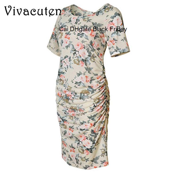 

maternity dresses summer maternity women clothes floral print o-neck short sleeve pregnancy dress fashion women dress clothes