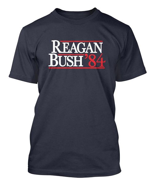 

2019 new summer casual tee shirt reagan bush men's t-shirt