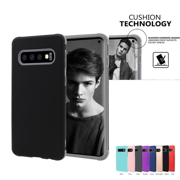 

cgjxsselling hybird 2 in 1 slim shockproof case for iphone x 6 7 8 plus armor protective cover for samsung s10 s10plus