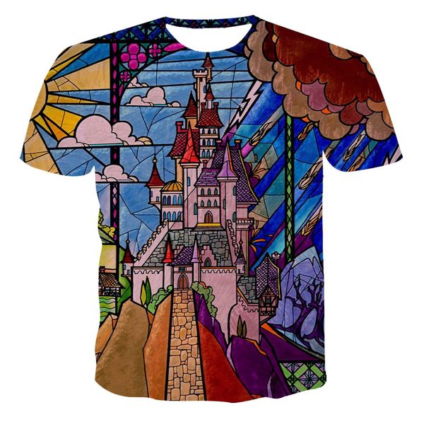 

tintin destination moon rocket the adventures of tintin men's t shirt tees short sleeve front back two sides t-shirt cotton