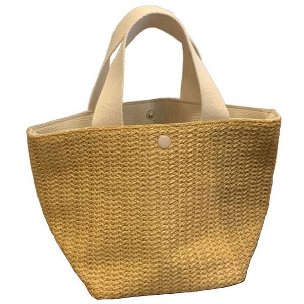 

capacity straw bags women handmade woven basket bag tote summer bohemian beach bags canvas lady handbags