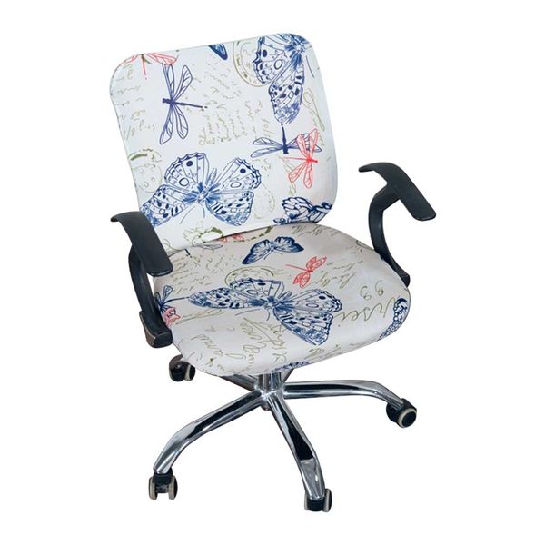 

home office computer chair cover simplism style elastic separate modern rotating