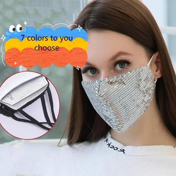 

sequins cotton mask fashion dusk reusability washed masks lady summer prevent dust cotton mask wy827q