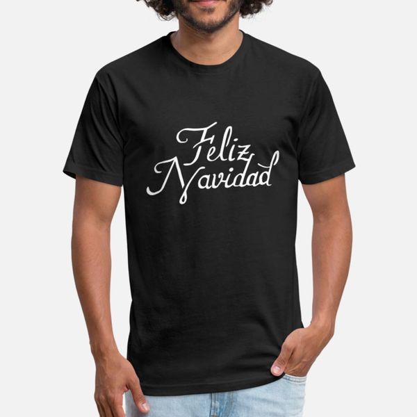 

feliz navidad испанского merry christmas wishes футболка мужчина пользовательских tee shirt s-xxxl винтажной sunlight дышащей весна осень пр